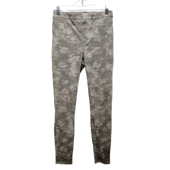 New Spanx Jean-ish Ankle Leggings Stone Wash Camo Pull On Stretch Medium Pants - Picture 2 of 11